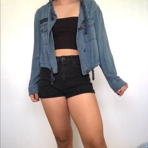 Size medium cropped jacket!
